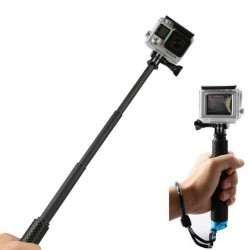 GoEasy Plus Kademeli Alüminyum Monopod Siyah Mavi