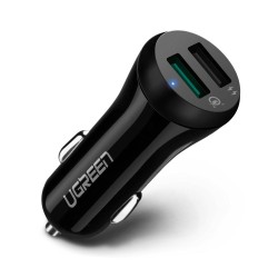 UGREEN Çift USB Çıkışlı QC 3.0 Araç Şarj Cihazı